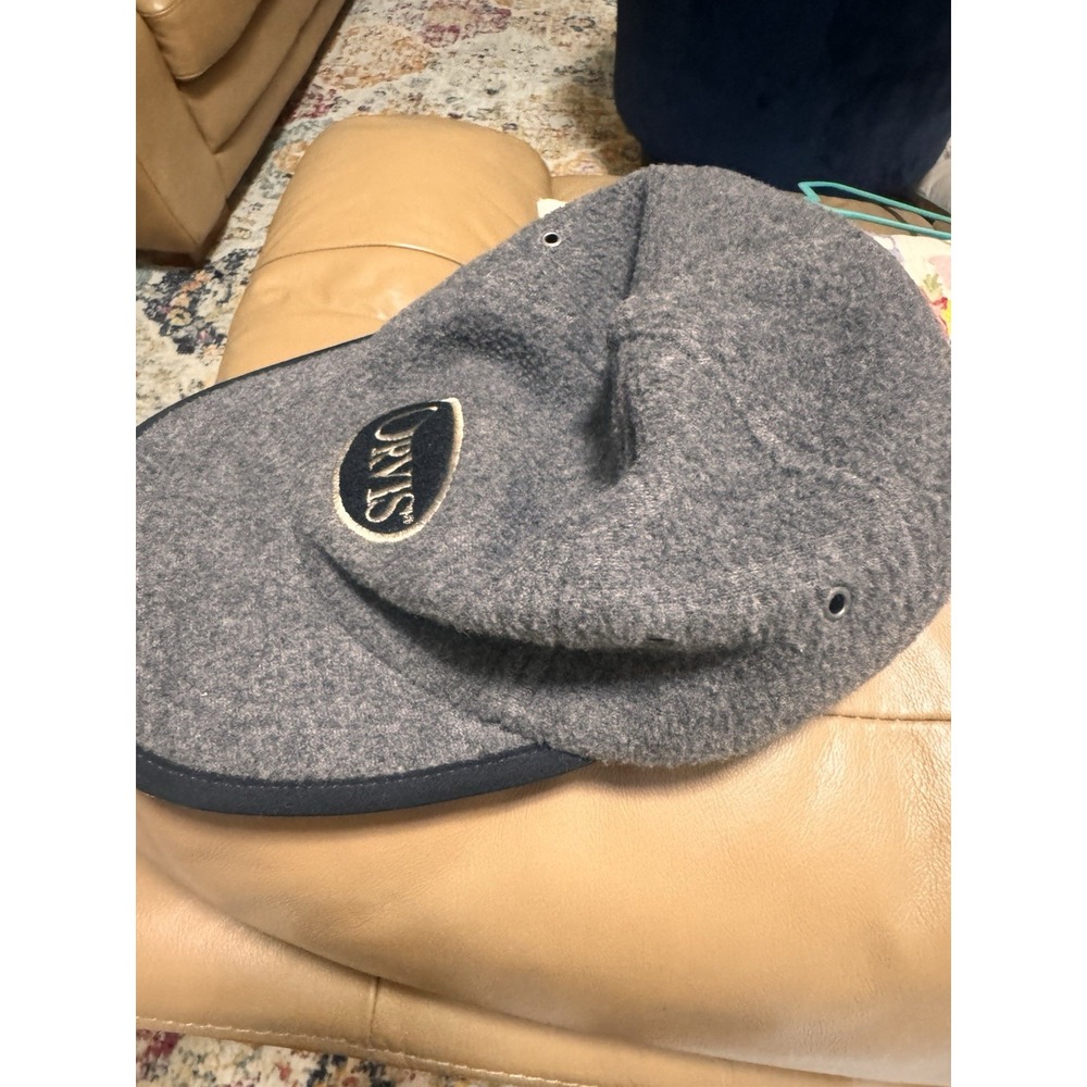 Vintage Orvis USA Gray Wool Felt Strapback Hat Cap Made In USA Embroidered Logo - Picture 7 of 8